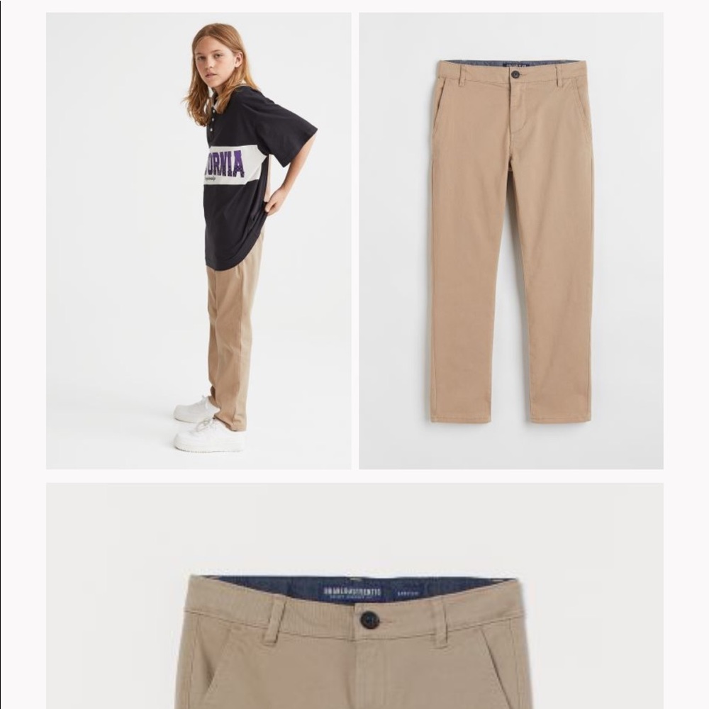 Khaki pantsSize 13-14A H&M
Fine Twill Pants, Big Boys Back to school
